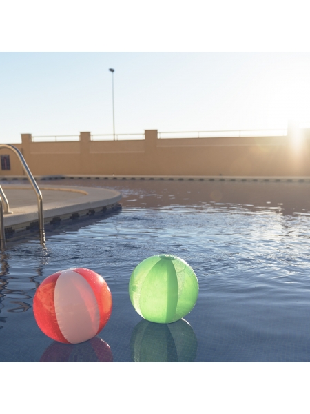 Pallone da spiaggia gonfiabile World con il logo