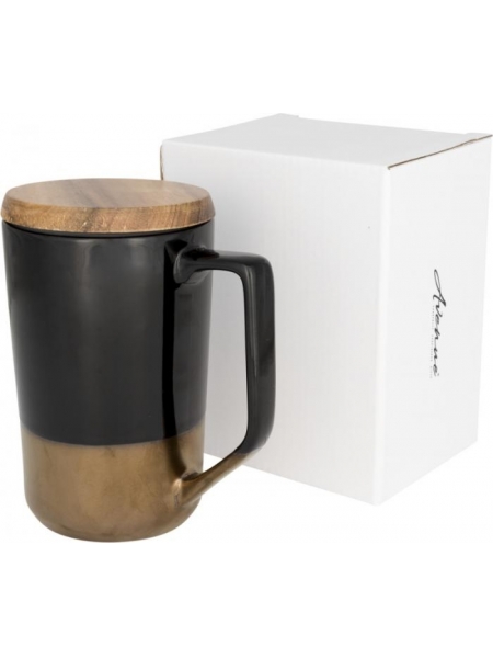 Tazze personalizzate in ceramica e legno Tahoe