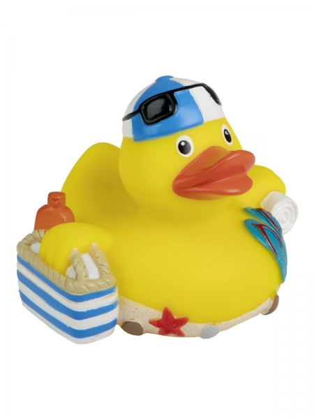 Paperella galleggiante personalizzata MBW Squeaky Duck, Beach