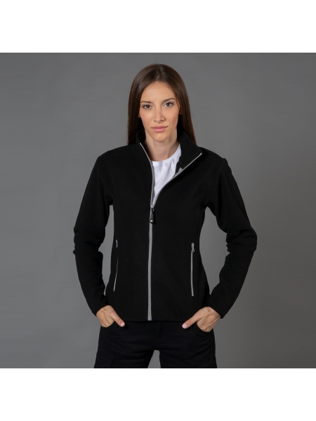 Pile donna con zip lunga nastrata Metz