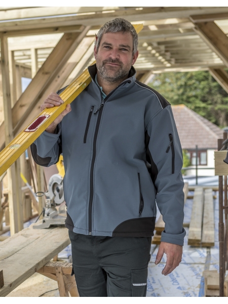 Giacca softshell impermeabile Result Work-Guard Ripstop Softshell Workwear