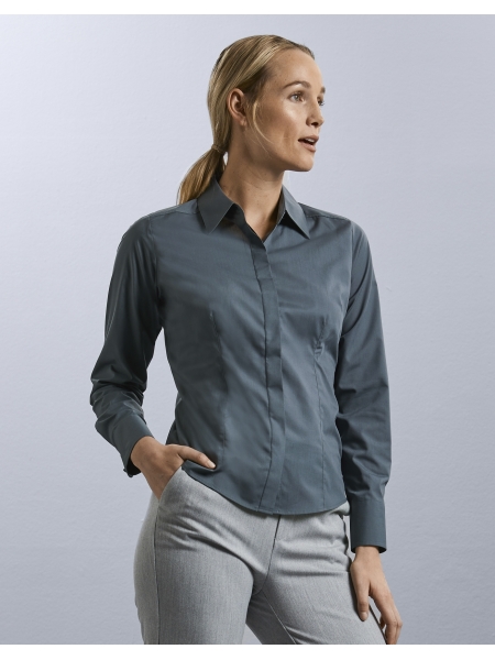 Camicia Woman popeline Long Sleeve - RUSSELL COLLECTION