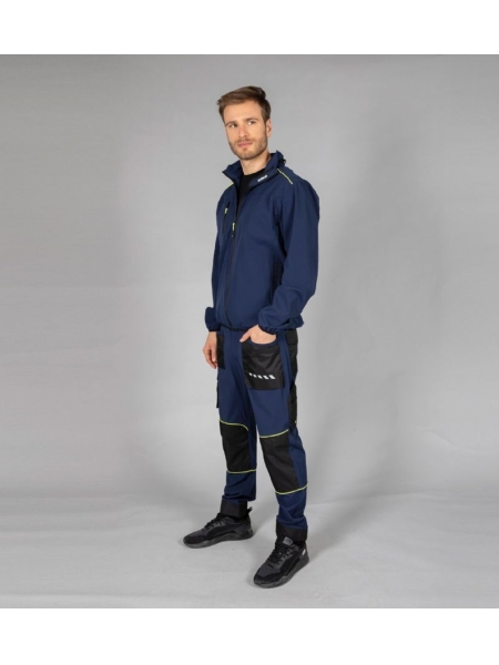 Pantaloni da lavoro impermeabili elasticizzati personalizzati uomo Tonale Medium
