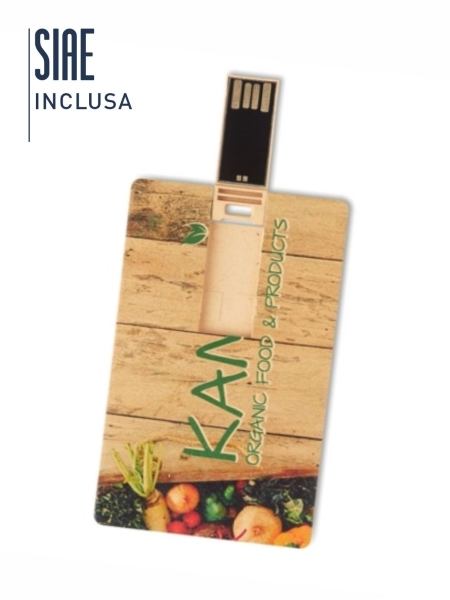 Pennine USB personalizzabili a forma di carta di credito
