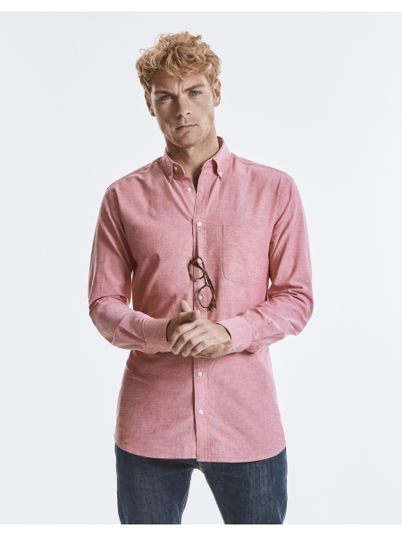 Camicia LS Sartoriale Washed Oxford - RUSSELL COLLECTION