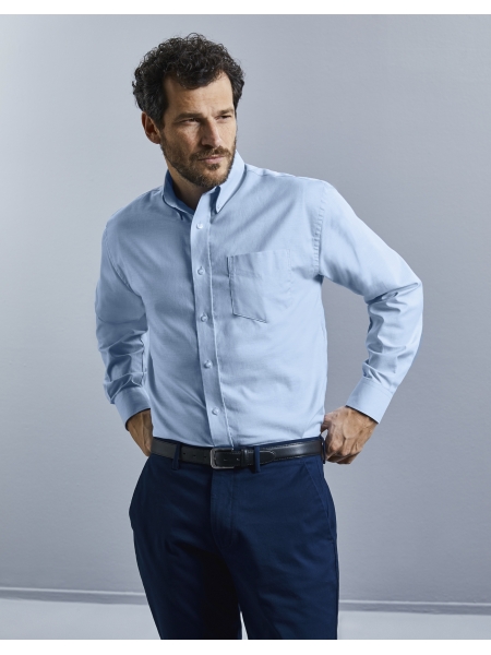 Camicia ricamata uomo Oxford personalizzabile - RUSSELL COLLECTION