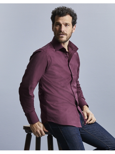 Camicia uomo aderente elasticizzata - RUSSELL COLLECTION