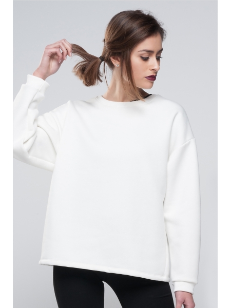 Felpa girocollo donna soft in tessuto misto