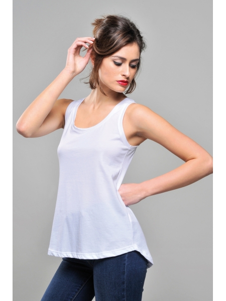 Canottiera donna da personalizzare back longer