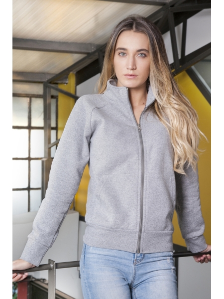 Felpe con zip donna Jacket in cotone e poliestere