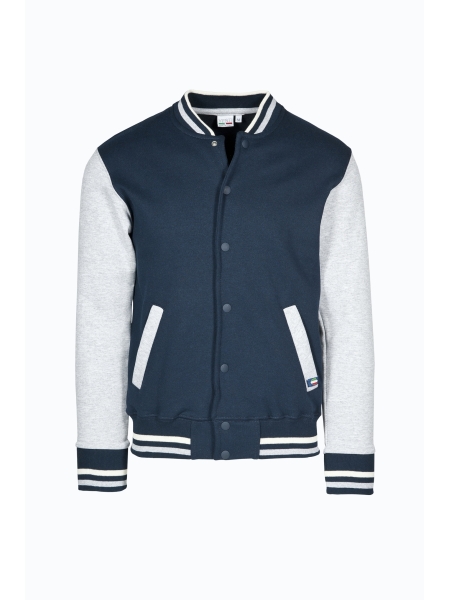 Giacca personalizzata uomo Jacket bomber bicolore in felpa