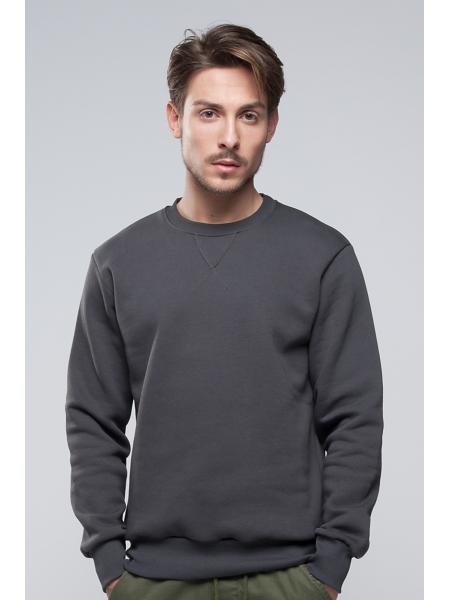 Felpa girocollo unisex in cotone e poliestere