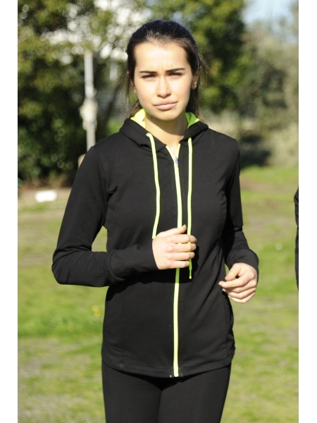 Felpe cappuccio donna personalizzate french terry fit