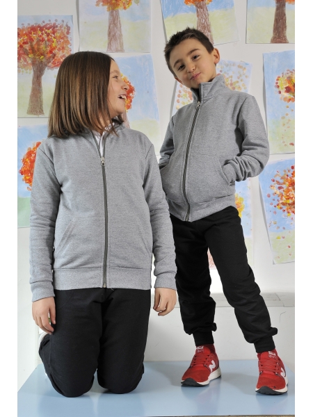 Giacca bambino in felpa french terry
