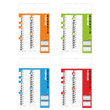 Calendari promozionali norvegesi trimestrale da 12 fogli