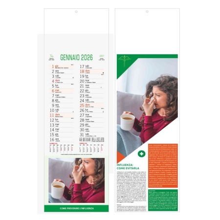 Calendari per farmacie trimestrali Consigli del Farmacista - 12 fogli