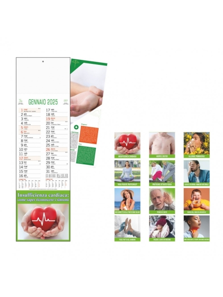 Calendari per farmacie trimestrali Consigli del Farmacista - 12 fogli