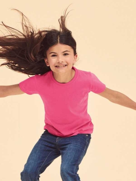 Maglietta bambina personalizzata Fruit of the Loom Girls Valueweight T