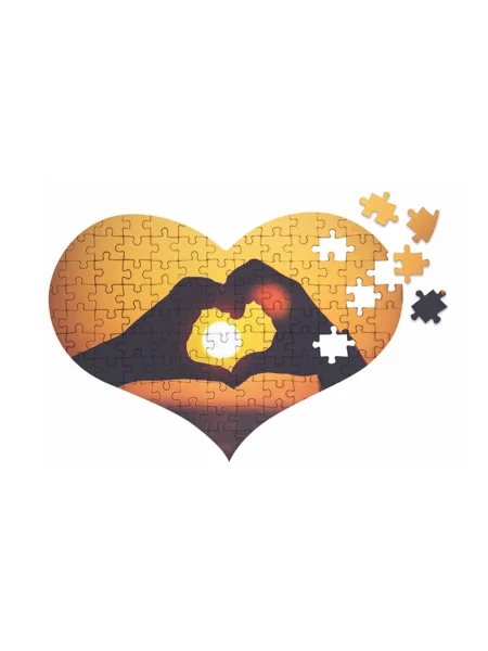 Cuore puzzle da stampare sublimatico A4 119 tasselli
