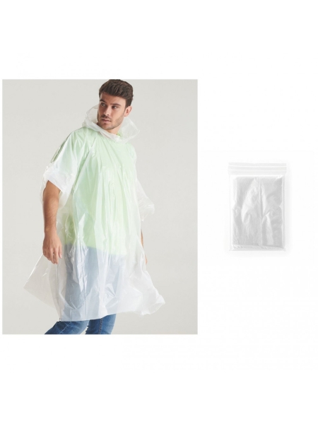 Poncho personalizzato impermeabile compostabile in PLA