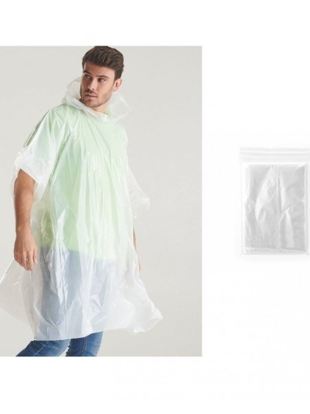 Poncho personalizzato impermeabile compostabile in PLA