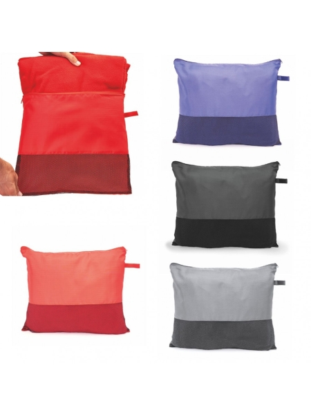 Coperte in pile economiche da 200 Gr con custodia Palu