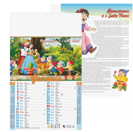 Calendario Fiabe trimestrale - 12 fogli