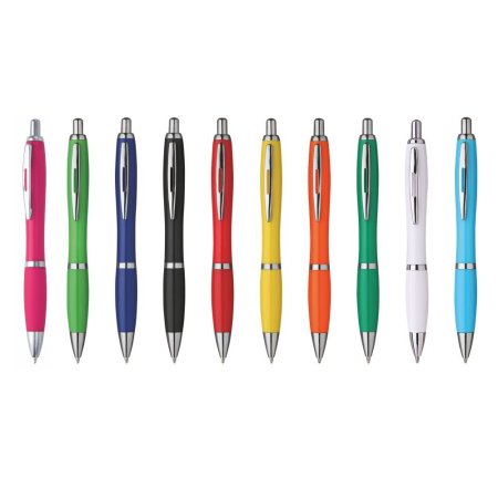 Penne a sfera a scatto in ABS Rush Blu