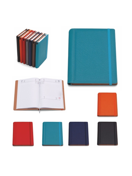 Agenda Giornaliera con elastico 17x22 cm - Sabato e domenica abbinati