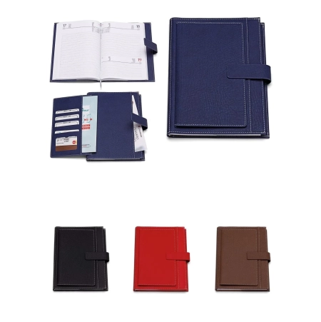 Agenda portafoglio giornaliera cm 15 x 21 in PU termovirante