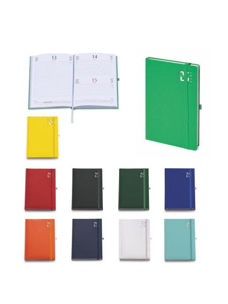 Agenda copertina personalizzata giornaliera con elastico cm 11x17