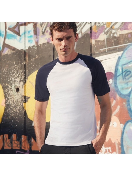 T-shirt uomo Baseball Fruit Of The Loom