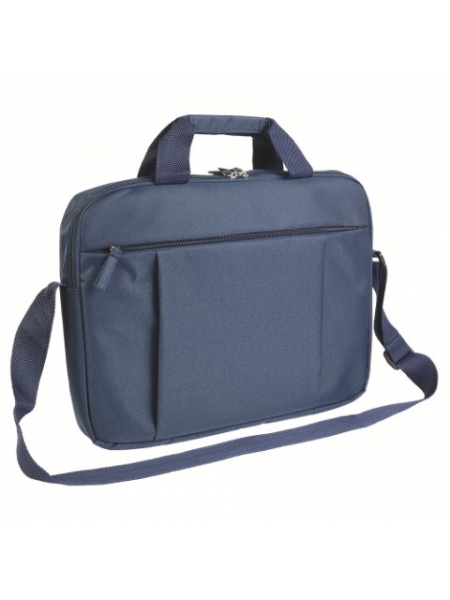Borse porta computer in poliestere con fascia per trolley cm 38x28,5x5