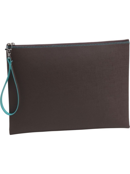 Pochette con cordino in similpelle