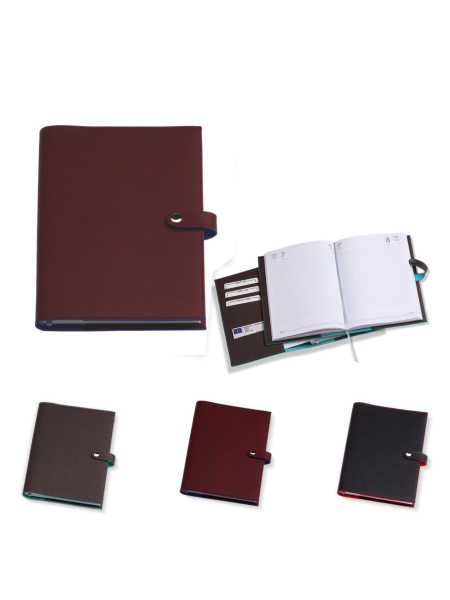 Agenda settimanale in similpelle 24,5x19,5 cm