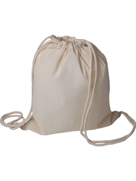 Zaino a sacca in cotone 130gr. Bolsa Natural