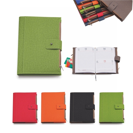 Agenda da tavolo personalizzata Giornaliera in PU termovirante cm 17 x 22