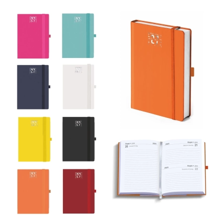 Agendina personalizzata giornaliera con elastico cm 9 x 13
