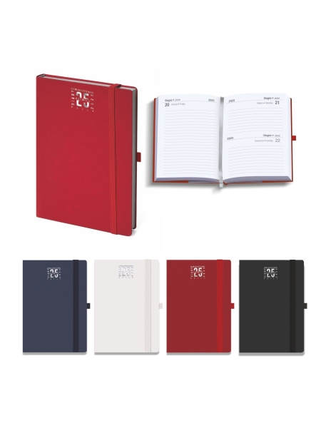 Agendina personalizzata giornaliera con elastico cm 9x13