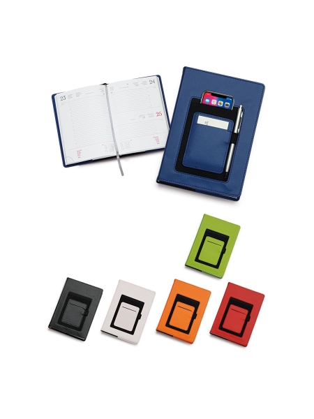 Agende giornaliere multilingue con elastico da cm 16 x 22