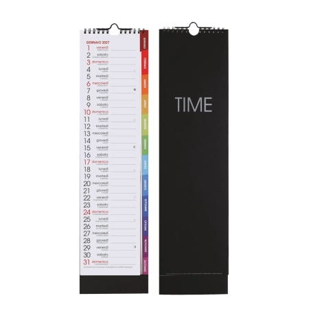 Calendari personalizzabili mensili con spirale QTime 13 x 50 cm