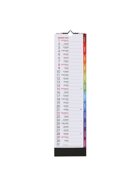Calendari personalizzabili mensili con spirale QTime