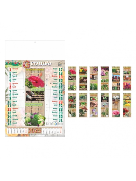 Calendario da parete personalizzato Orto e Giardino - 12 fogli