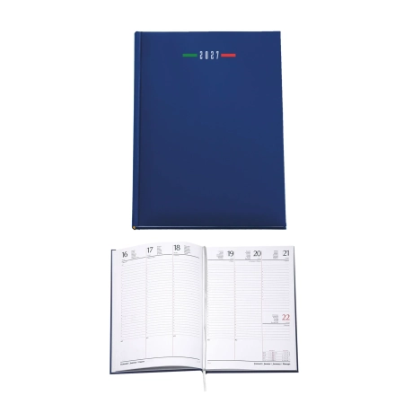 Agenda settimanale personalizzata dettaglio tricolore 17 x 24 cm