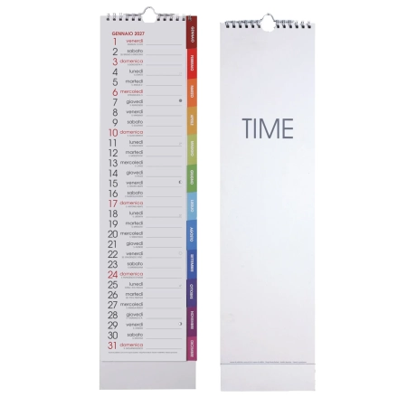 Calendario mensile con spirale QTime - 13 fogli 13 x 50 cm