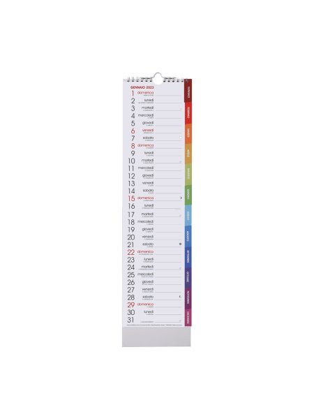 Calendario mensile con spirale QTime - 13 fogli