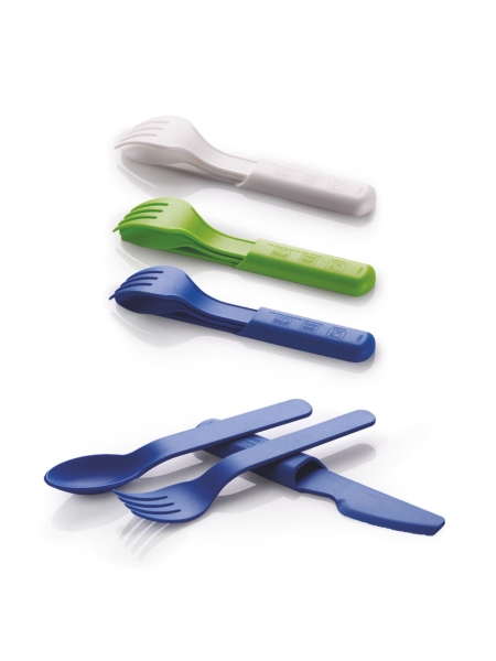 Kit posate plastica 3 Pezzi Kitch