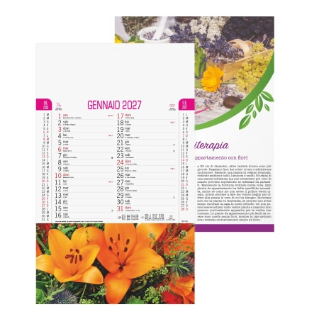 Calendario trimestrale da parete 12 fogli 28,8 x 47 cm