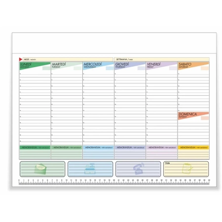 Planning da tavolo cm 43,5 x 31,5 personalizzabile