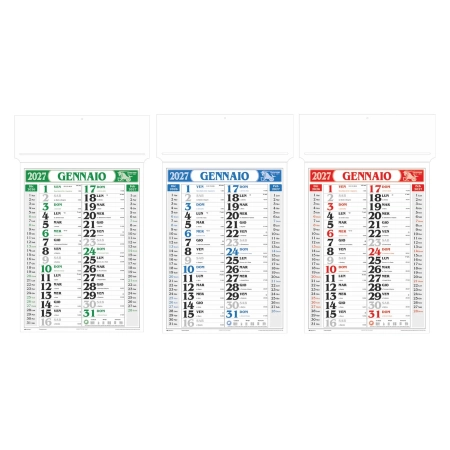 Calendario olandese personalizzabile passafoglio 34 x 55 cm